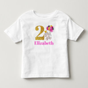 T-shirt Pour Les Tous Petits Rose de chat de Kitty de 2 ans et chemise