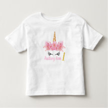 Rose de chemise d'anniversaire de licorne