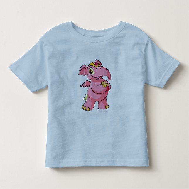 T-shirt Pour Les Tous Petits Rose d'Elephante (Devant)
