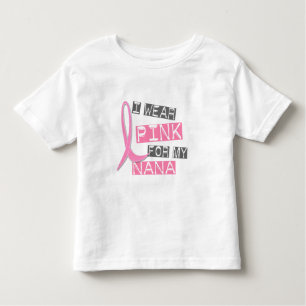 T-shirt Pour Les Tous Petits Rose d'usage du cancer du sein I pour ma Nana 37