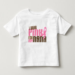 T-shirt Pour Les Tous Petits ROSE d'USAGE du cancer du sein I POUR MA NANA 6,3