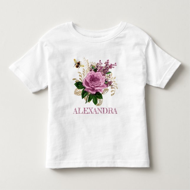 T-shirt Pour Les Tous Petits Rose mystique (Devant)