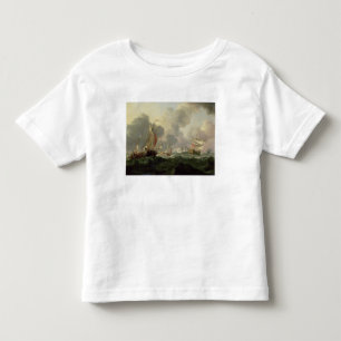 T-shirt Pour Les Tous Petits Roses néerlandais et une frégate britannique dan