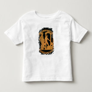 T-shirt Pour Les Tous Petits Rouge-chiffre tasse dépeignant Athéna, Theseus