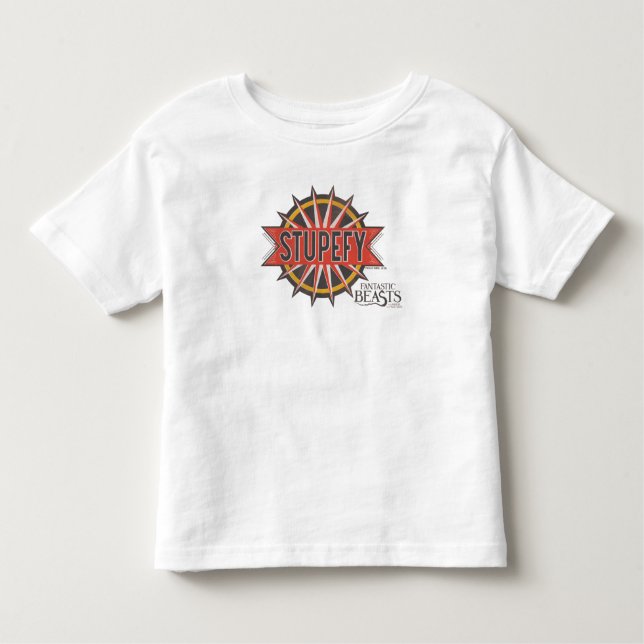T-shirt Pour Les Tous Petits Rouge & Or Stupefy Spell Graphic (Devant)