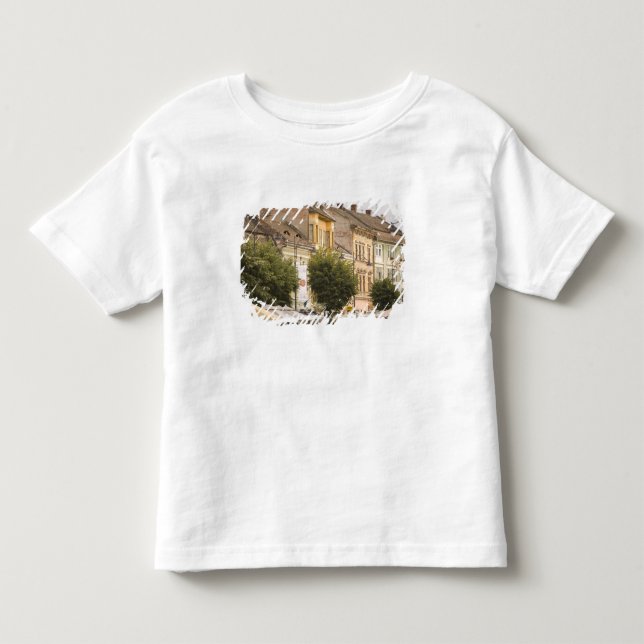 T-shirt Pour Les Tous Petits Roumanie, Sibiu. Nouvelle Ville. RF) (Devant)