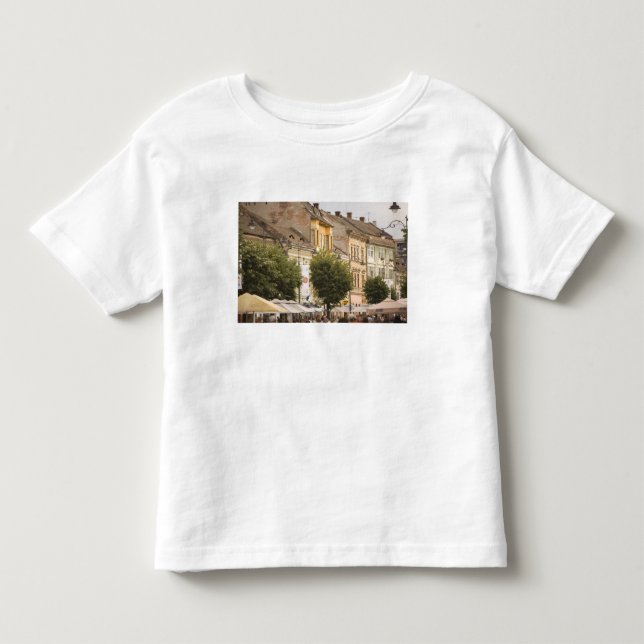 T-shirt Pour Les Tous Petits Roumanie, Sibiu. Nouvelle Ville. RF) (Devant)