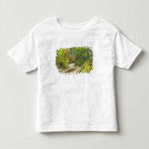 T-shirt Pour Les Tous Petits Route aux couleurs automnales et aux aspérités 