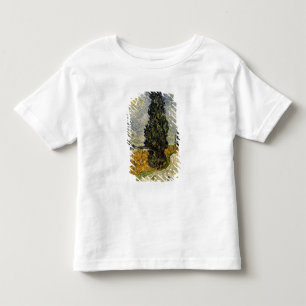 T-shirt Pour Les Tous Petits Route de Vincent van Gogh   avec des cyprès, 1890