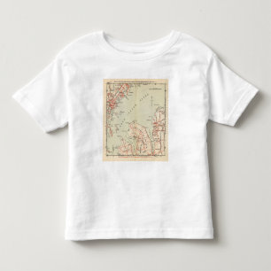 T-shirt Pour Les Tous Petits Routes de bicyclette à New York et Connecticut