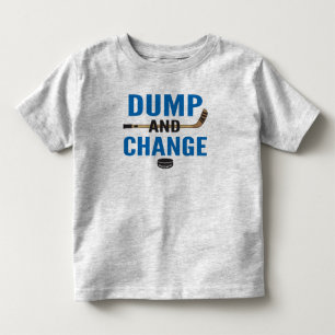 T-shirt Pour Les Tous Petits Royal Blue Dump and Change Hockey