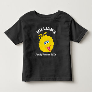 T-shirt Pour Les Tous Petits Rue Sésame   Big Bird Famille Vacances