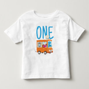 T-shirt Pour Les Tous Petits Rue Sésame   Cookie Monster Food Truck Anniversair