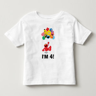 T-shirt Pour Les Tous Petits Rue Sésame Elmo & Copains Anniversaire