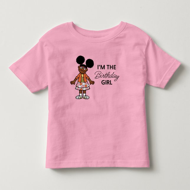 T-shirt Pour Les Tous Petits Rue Sésame | Gabrielle Fille d'anniversaire (Devant)
