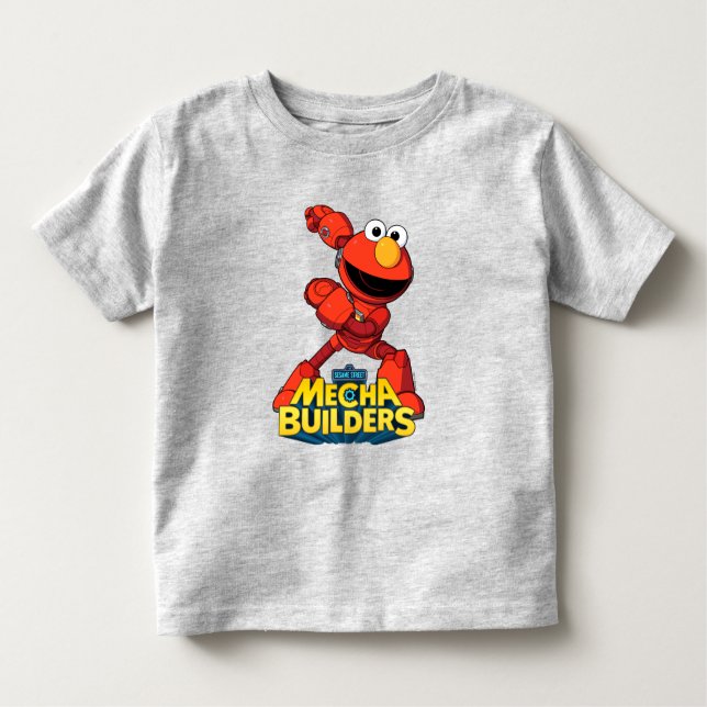 T-shirt Pour Les Tous Petits Rue Sésame | Mécaniciens Elmo (Devant)