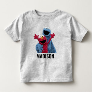 T-shirt Pour Les Tous Petits Rue Sésame   Monstre Elmo & Cookie