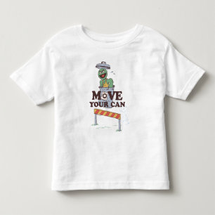 T-shirt Pour Les Tous Petits Rue Sésame Oscar the Grouch Move Your Can