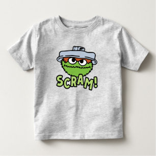 T-shirt Pour Les Tous Petits Rue Sésame   Oscar the Grouch Scram!