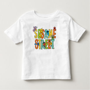 T-shirt Pour Les Tous Petits Rue Sésame Sesame Street Type Pals