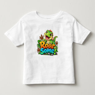 T-shirt Pour Les Tous Petits Rugir un peu de dinosaure (Garçon)