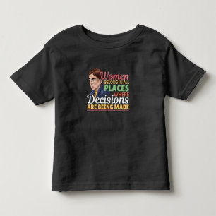 T-shirt Pour Les Tous Petits Ruth Bader Ginsburg Féministe Avocate Juge