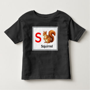 T-shirt Pour Les Tous Petits S est pour Squirrel