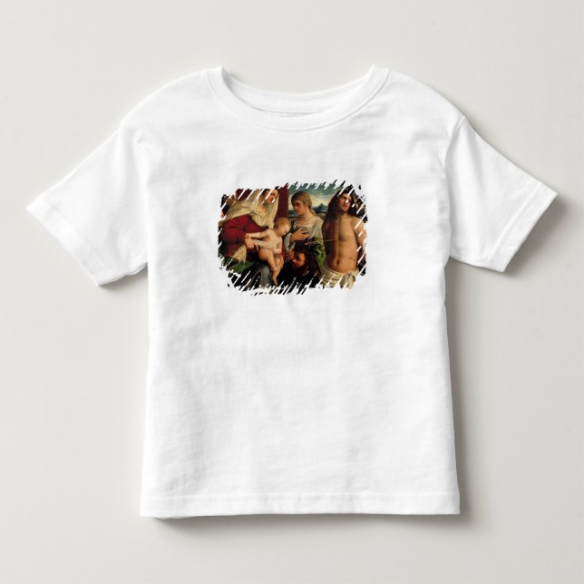 T-shirt Pour Les Tous Petits Sacrum Conversatione avec des solides solubles. (Devant)