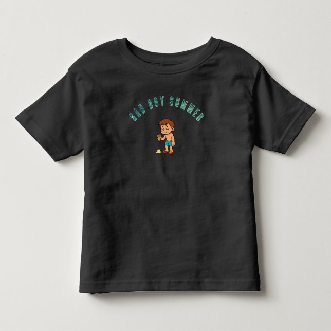 T-shirt Pour Les Tous Petits Sad Boy été (Devant)