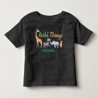 Safari Animal Wild Things Anniversaire Personnalis