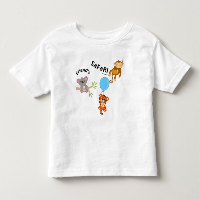 T-shirt Pour Les Tous Petits Safari Friend (Devant)