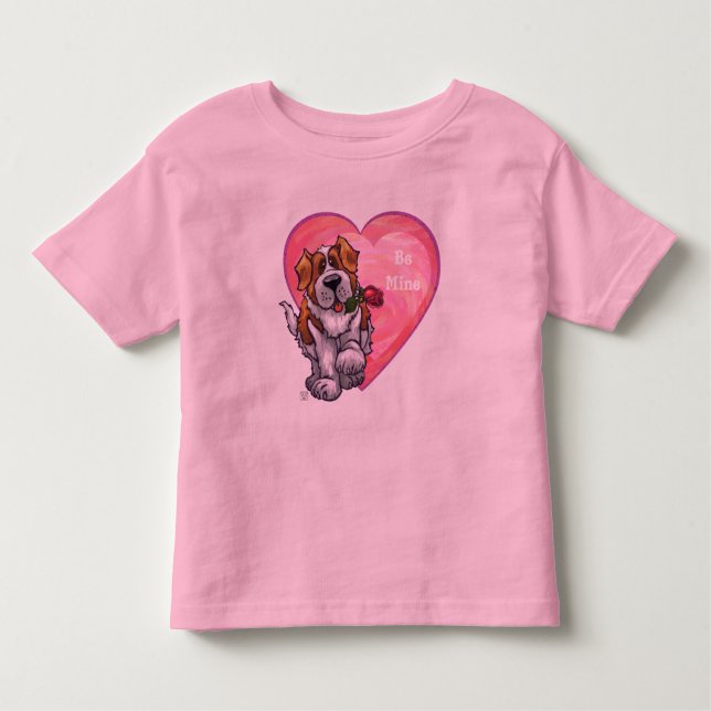 T-shirt Pour Les Tous Petits Saint-Bernard Valentin (Devant)
