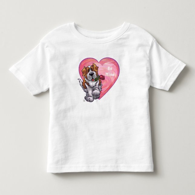 T-shirt Pour Les Tous Petits Saint-Bernard Valentin (Devant)