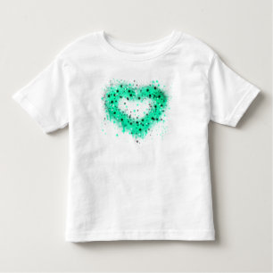 T-shirt Pour Les Tous Petits Saint Patrick   pulvériser le coeur brillant de pe