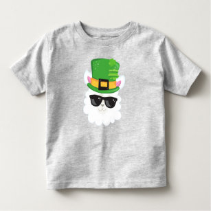 T-shirt Pour Les Tous Petits Saint Patrick's Day, Alpaca, Llama, Leprechaun Cas