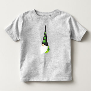 T-shirt Pour Les Tous Petits Saint Patrick's Day Gnome, mignonne Gnome, Clovers