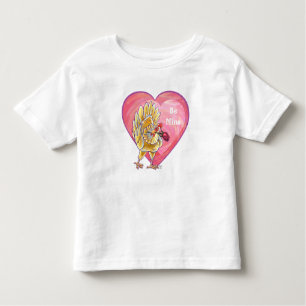 T-shirt Pour Les Tous Petits Saint-Valentin au poulet