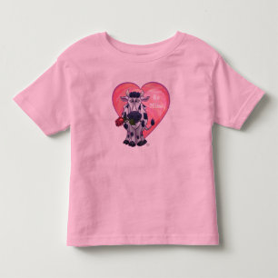 T-shirt Pour Les Tous Petits Saint Valentin de la vache
