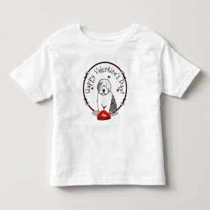 T-shirt Pour Les Tous Petits Saint-Valentin Vieux anglais Chien de mer gris 1 m