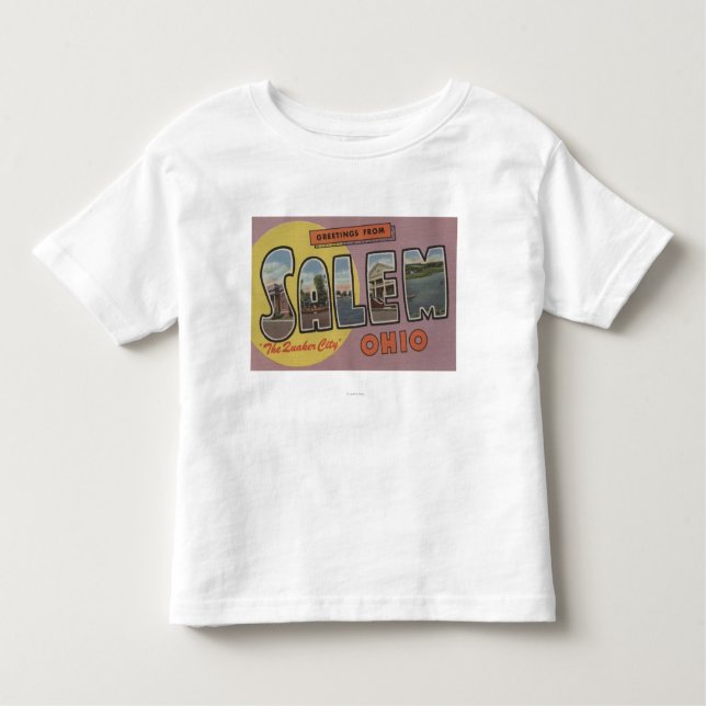 T-shirt Pour Les Tous Petits Salem, Ohio (la ville de quaker) (Devant)