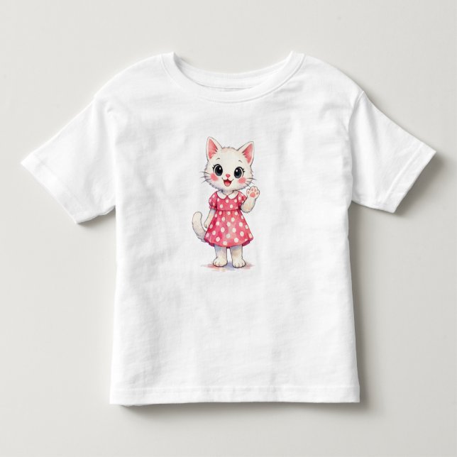T-shirt Pour Les Tous Petits Salut Kitty! (Devant)