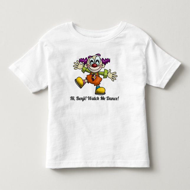 T-shirt Pour Les Tous Petits Salut ___ ! Regarde-moi danser (Devant)