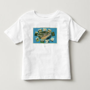 T-shirt Pour Les Tous Petits Salutations de avec ViewsSanta pittoresque Cruz,