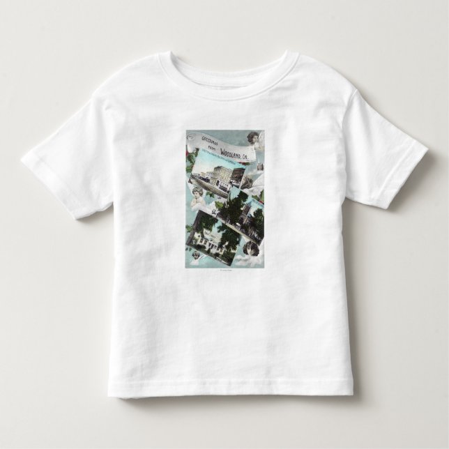 T-shirt Pour Les Tous Petits Salutations de avec ViewsWoodland pittoresque, CA (Devant)