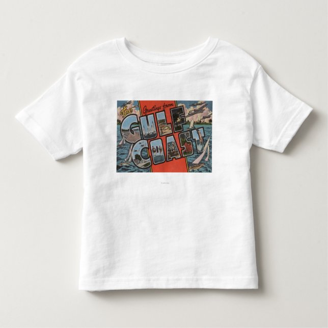 T-shirt Pour Les Tous Petits Salutations de la Côte du Golfe (Devant)