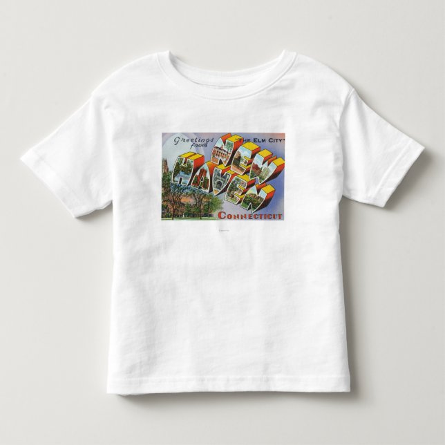 T-shirt Pour Les Tous Petits Salutations de New Haven, CT (Devant)