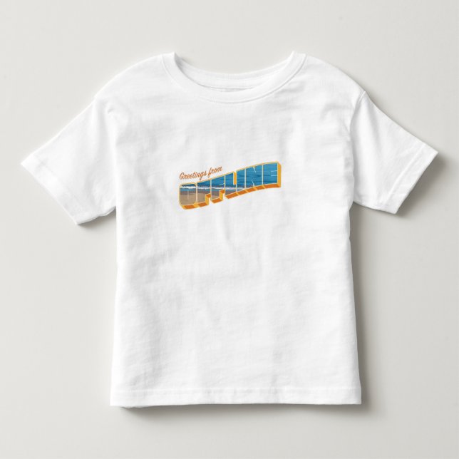 T-shirt Pour Les Tous Petits Salutations hors ligne (Devant)