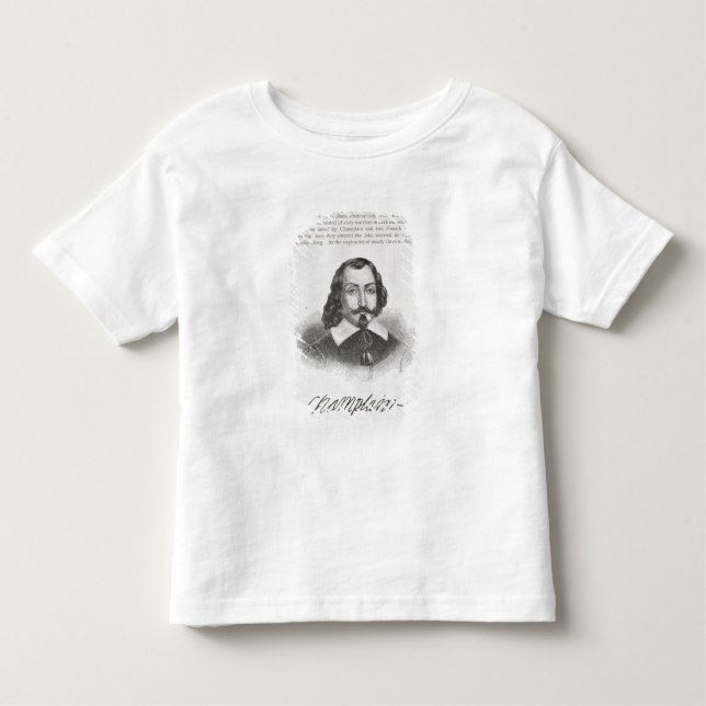 T-shirt Pour Les Tous Petits Samuel de Champlain (Devant)