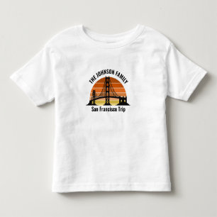 T-shirt Pour Les Tous Petits San Francisco Bridge Coucher de soleil Voyage pers