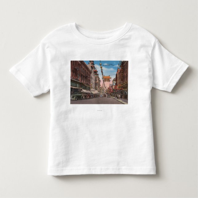 T-shirt Pour Les Tous Petits San Francisco, CAView de rue principale de (Devant)